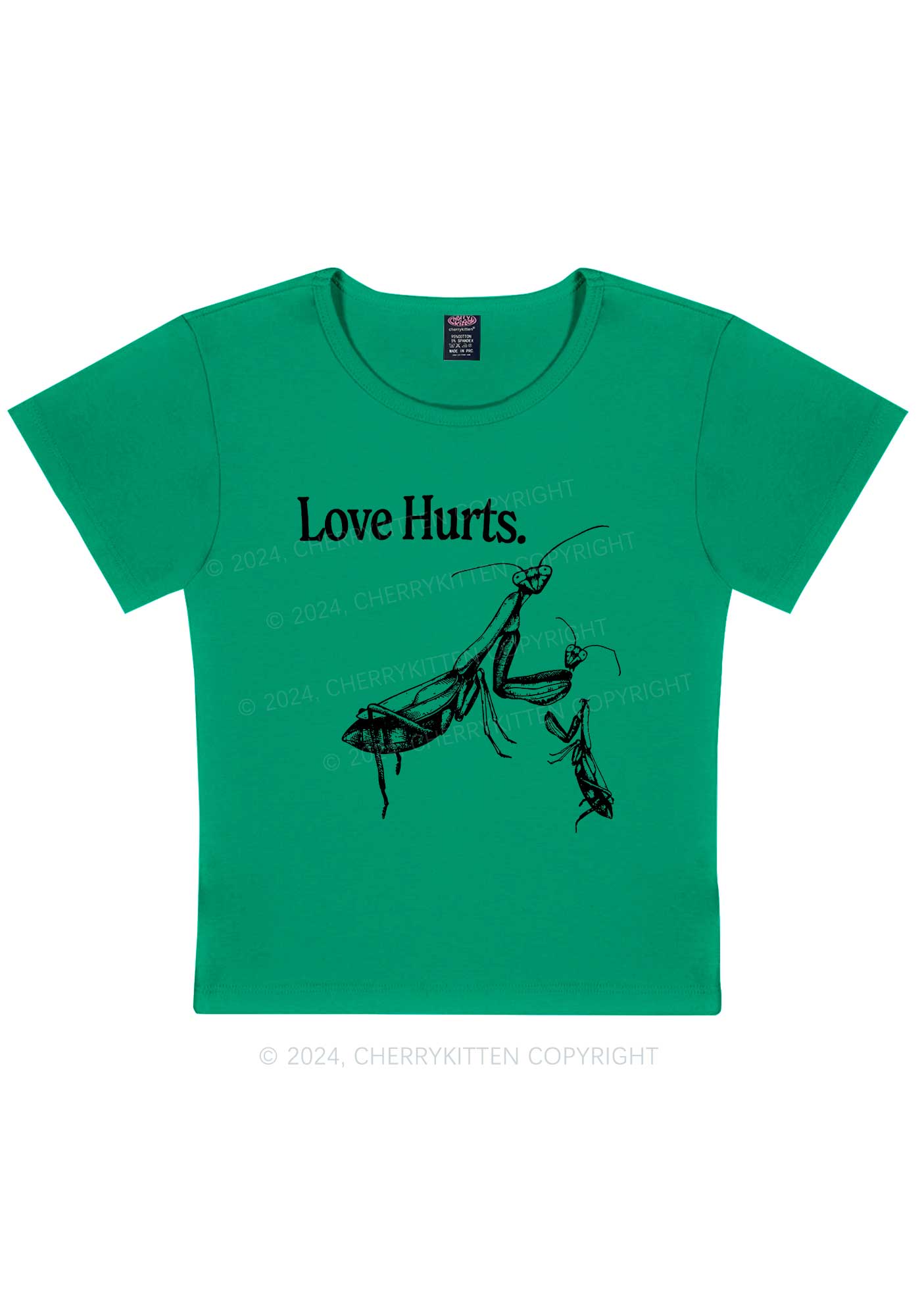 Love Hurts Y2K Valentine's Day Baby Tee Cherrykitten