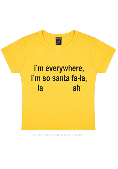 Christmas Im So Santa Y2K Baby Tee Cherrykitten