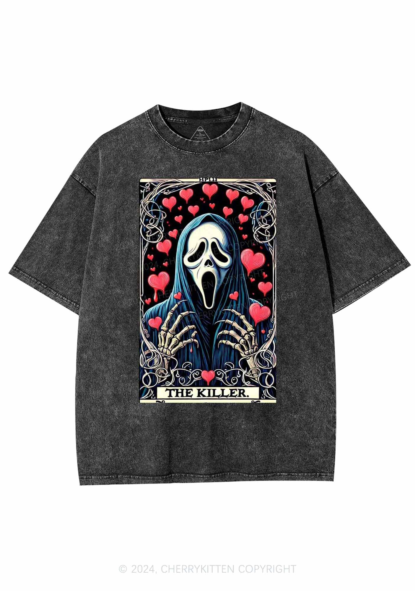 Halloween The Killer Y2K Washed Tee Cherrykitten