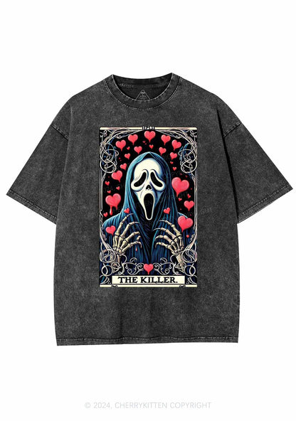 Halloween The Killer Y2K Washed Tee Cherrykitten