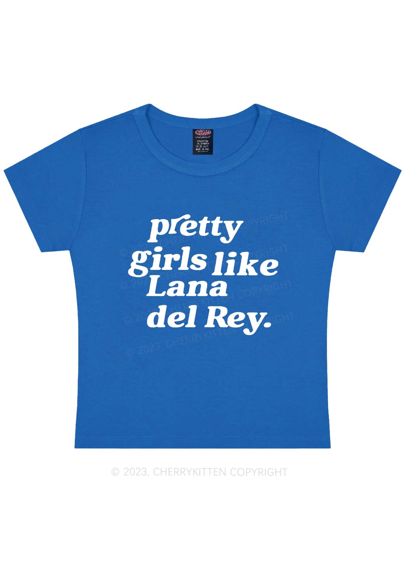 Pretty Girls Like LDR Y2K Baby Tee Cherrykitten