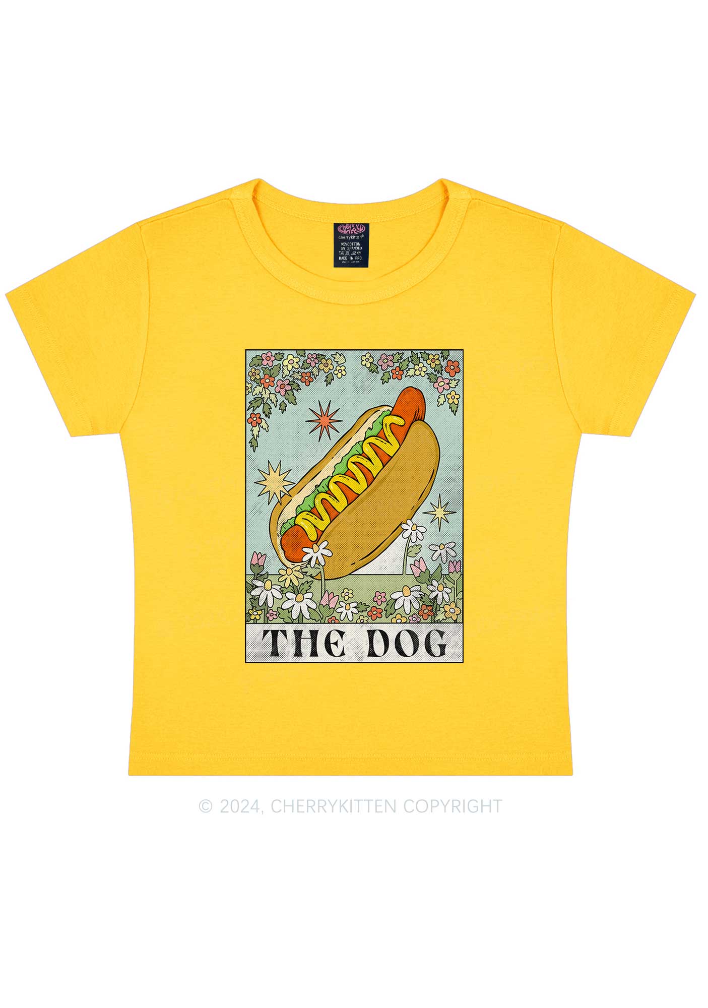 The Hot Dog Y2K Baby Tee Cherrykitten