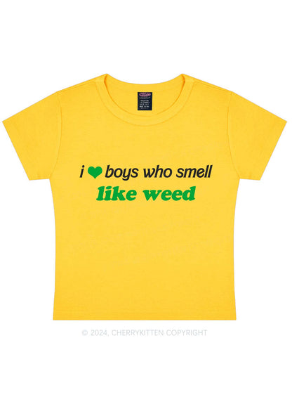 Boys Smell Like Wxxd Y2K Baby Tee Cherrykitten