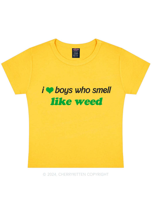 Boys Smell Like Wxxd Y2K Baby Tee Cherrykitten