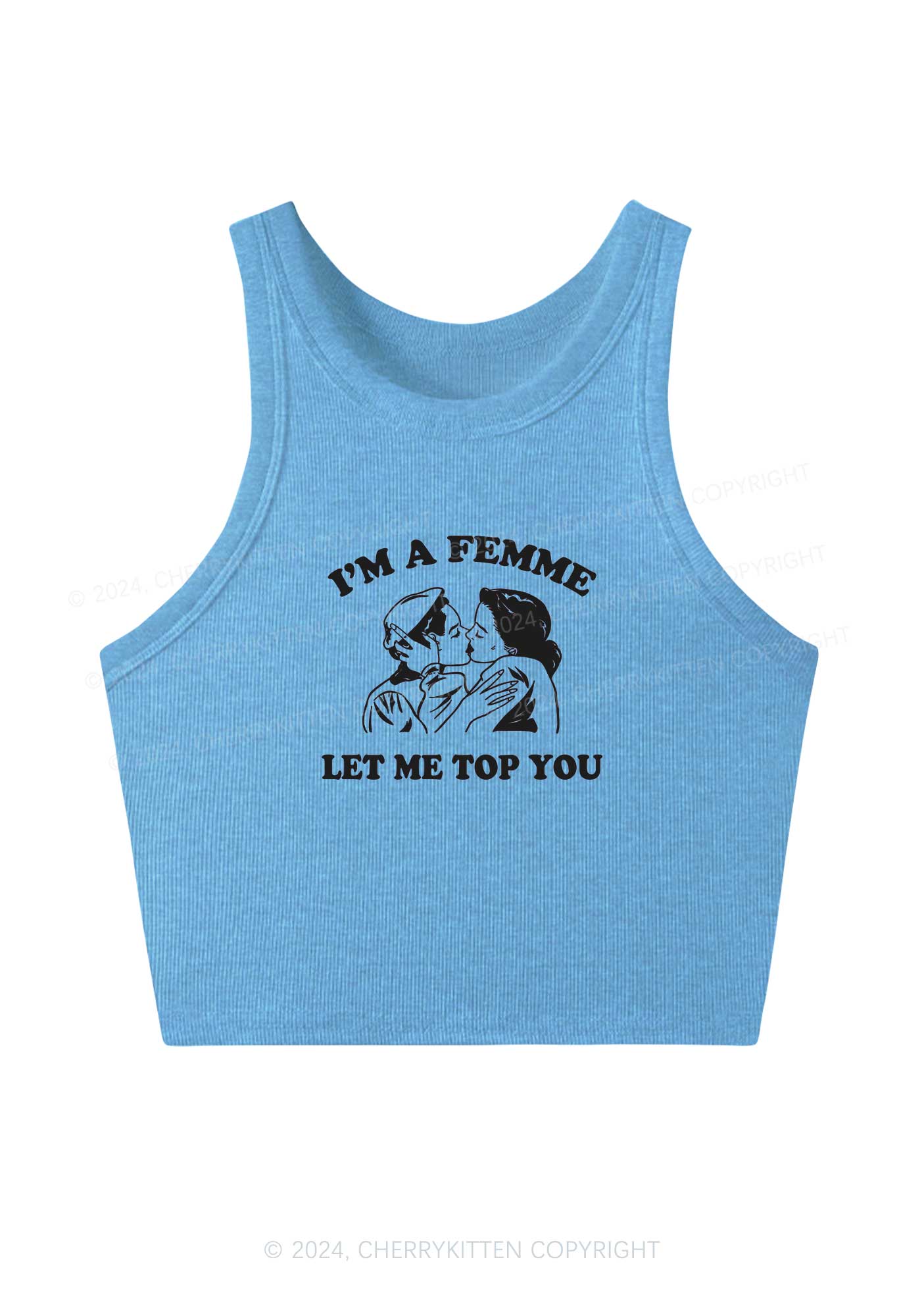 I'm A Femme Y2K Crop Tank Top Cherrykitten