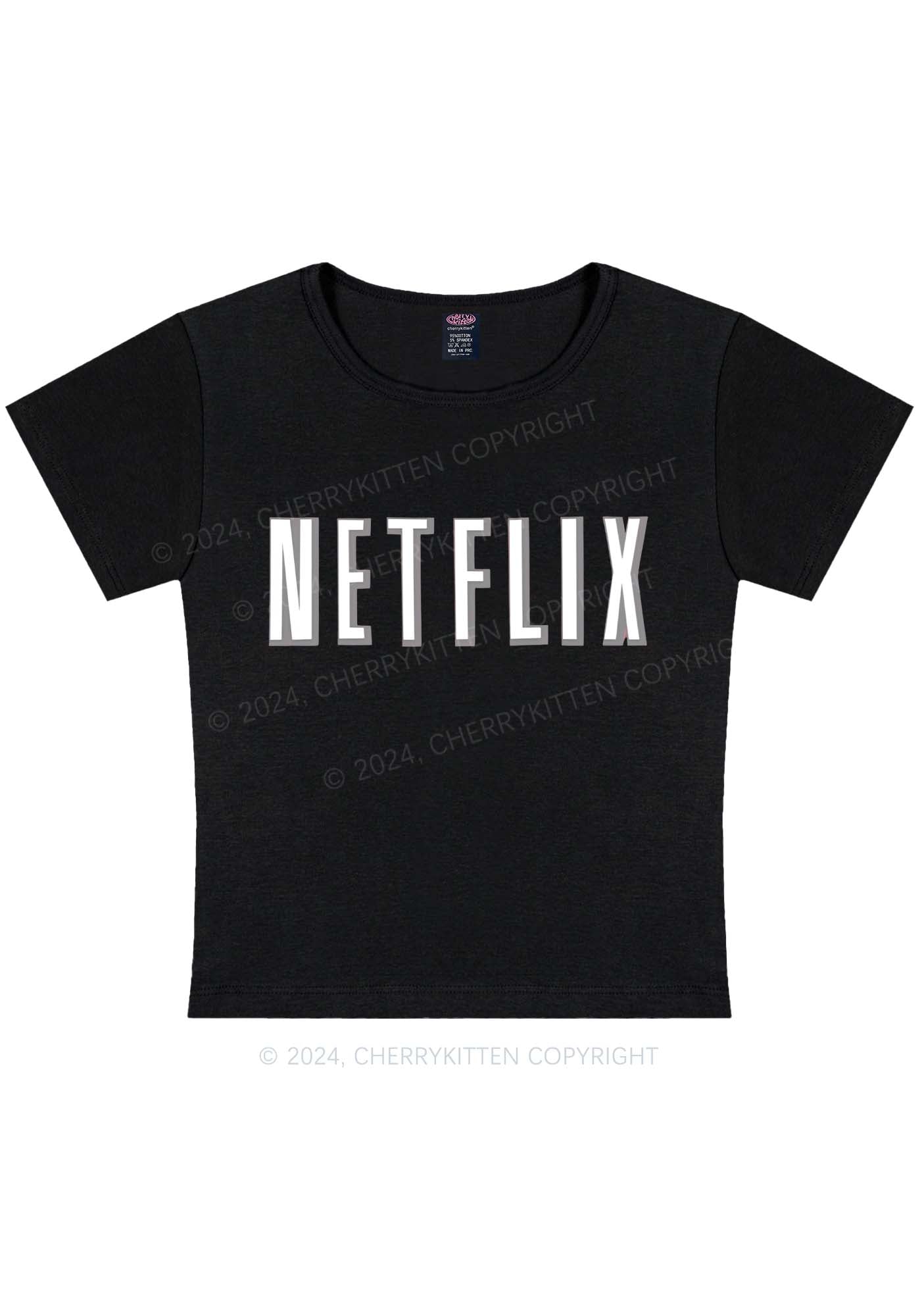 Netflix Y2K Valentine's Day Baby Tee Cherrykitten