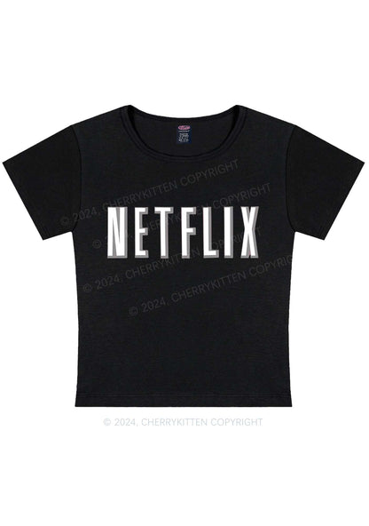 Netflix Y2K Valentine's Day Baby Tee Cherrykitten