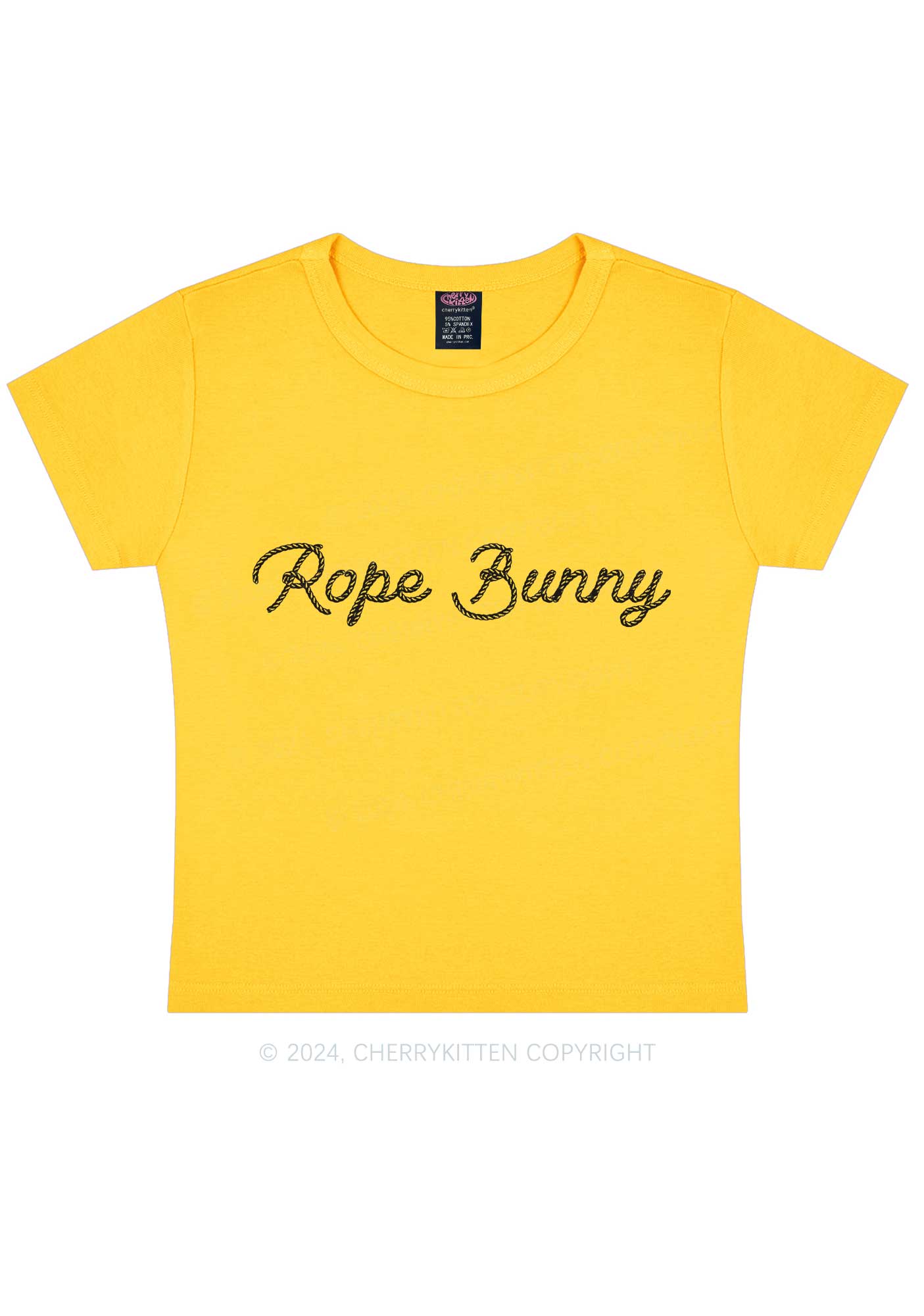 Rope Bunny Y2K Baby Tee Cherrykitten