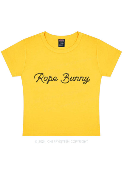 Rope Bunny Y2K Baby Tee Cherrykitten