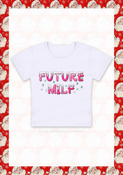 Snowflake Future Mxxf Christmas Y2K Baby Tee Cherrykitten