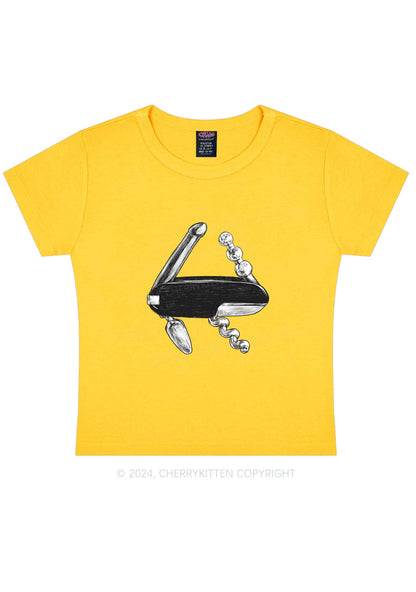 Bottle Opener Y2K Baby Tee Cherrykitten