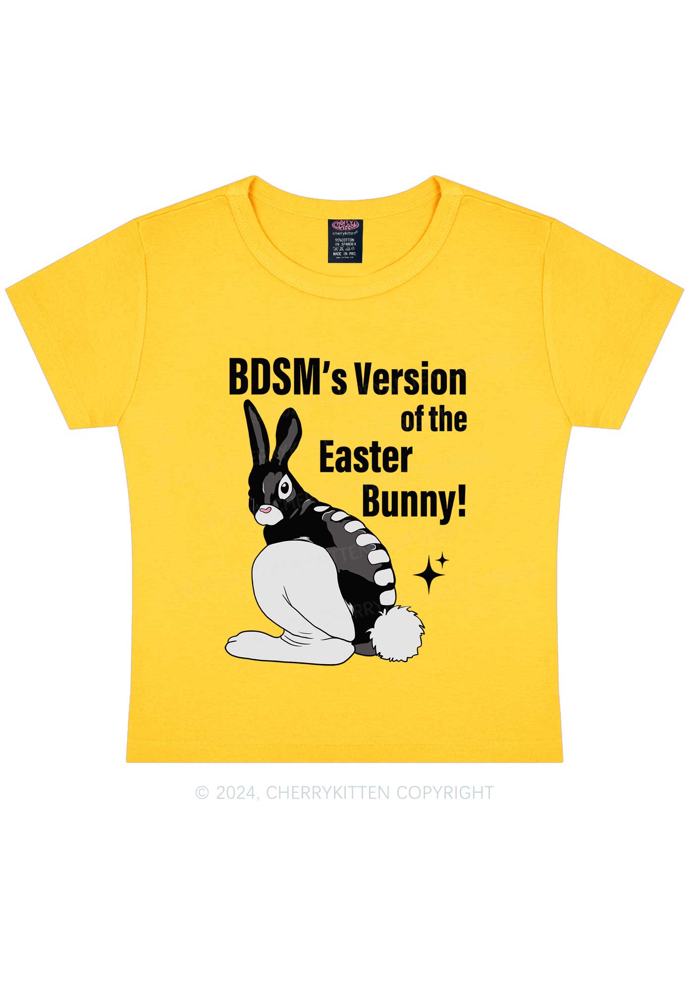 Easter Bunny Y2K Baby Tee Cherrykitten