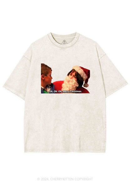 Oh Merry Christmas Y2K Washed Tee Cherrykitten