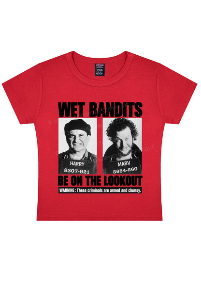 Christmas Wet Bandits Y2K Baby Tee Cherrykitten