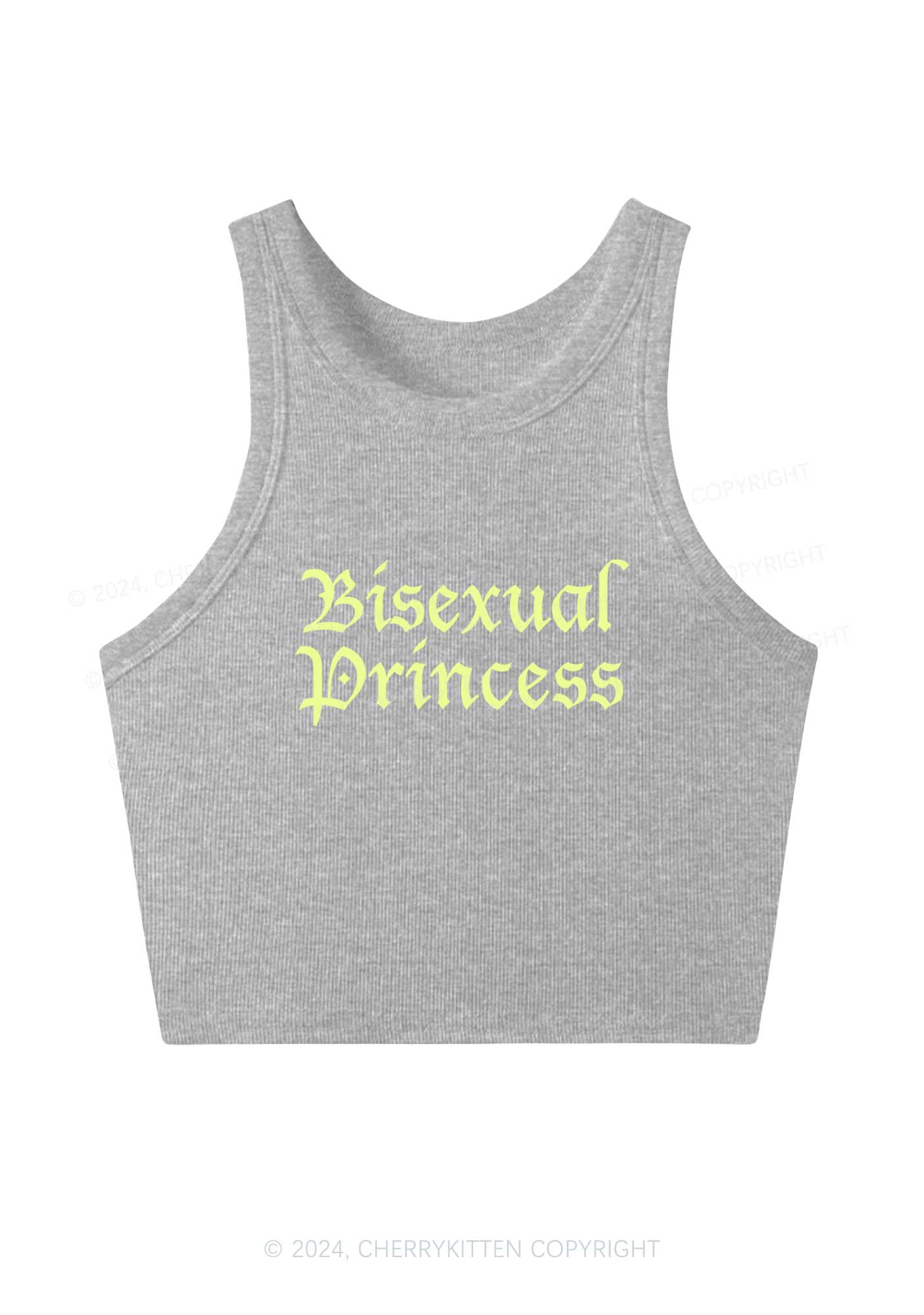 Bisexual Princess Y2K Crop Tank Top Cherrykitten