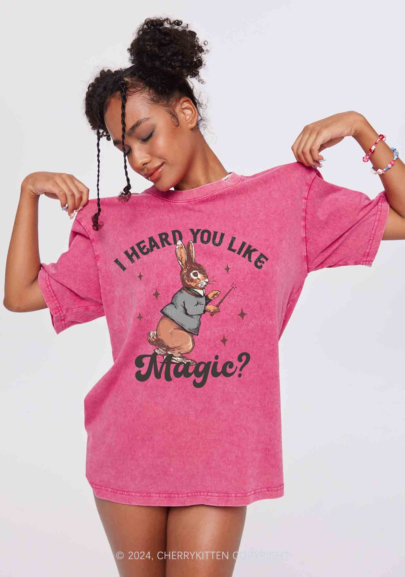 I Heard You Like Magic Y2K Washed Tee Cherrykitten