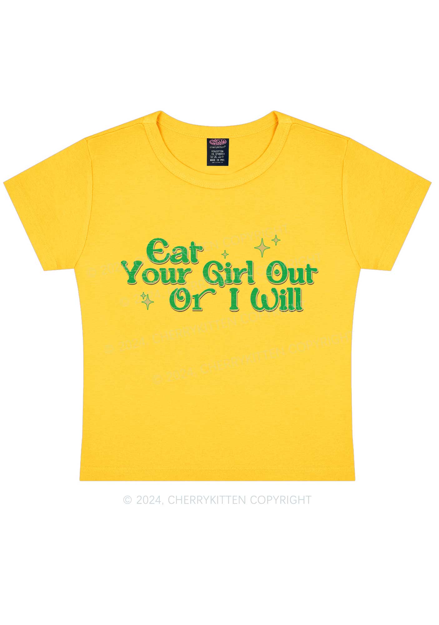 I Will Eat Your Girl Y2K Baby Tee Cherrykitten