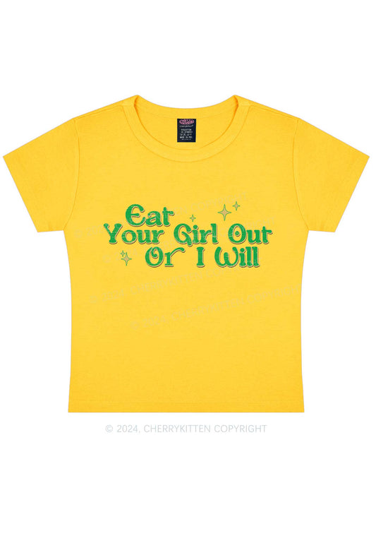 I Will Eat Your Girl Y2K Baby Tee Cherrykitten