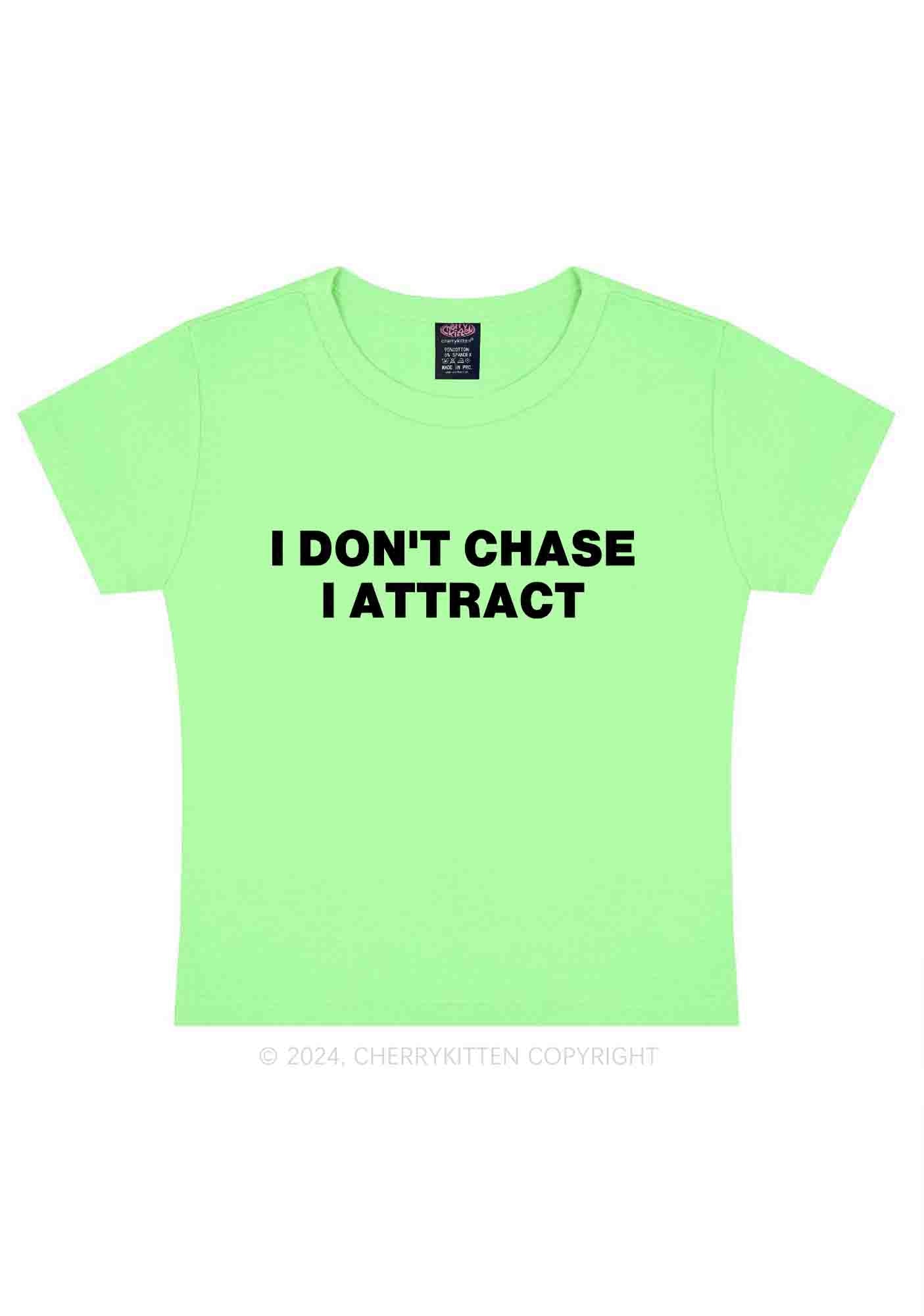 I Don't Chase Y2K Baby Tee Cherrykitten