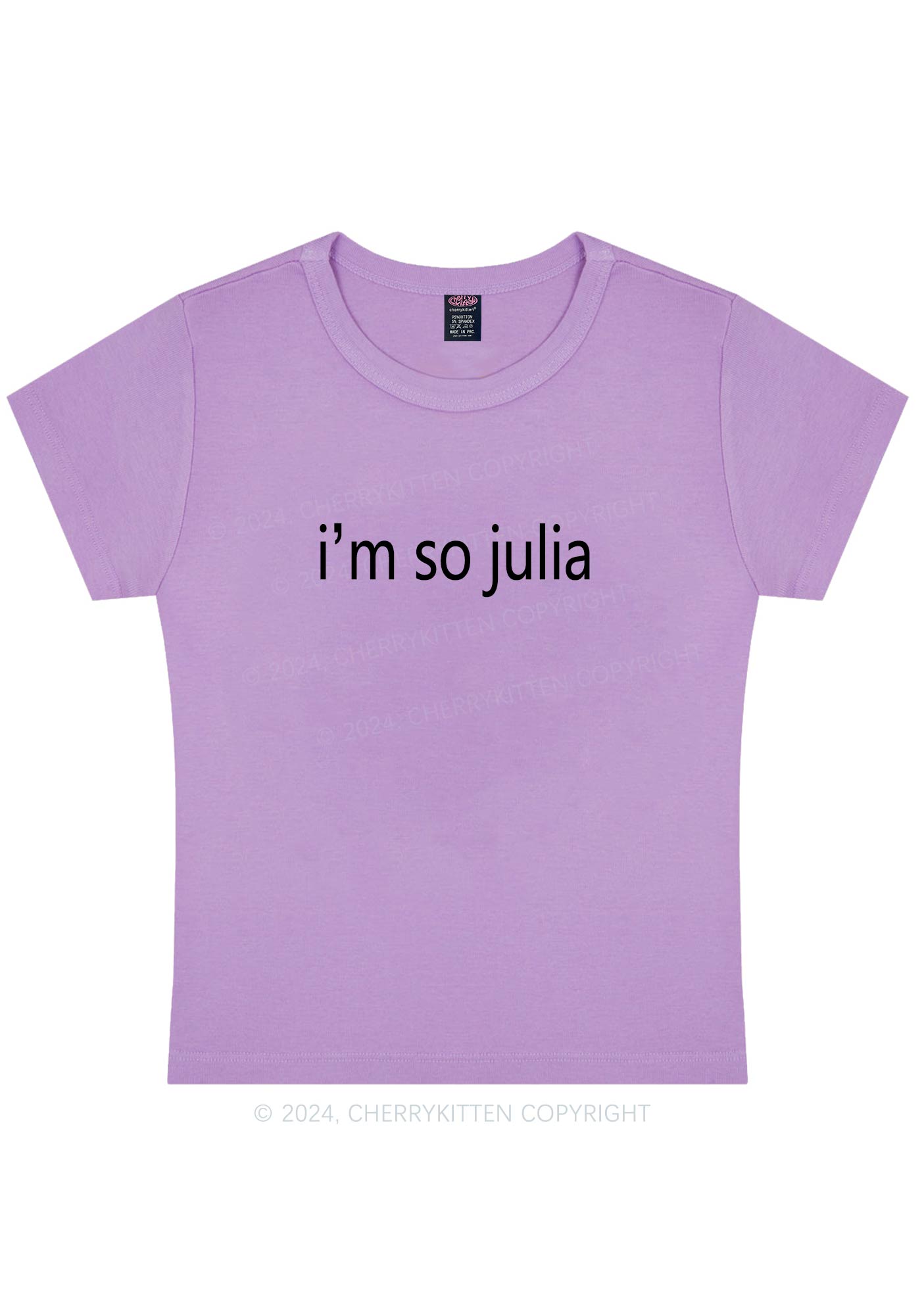 I'm So Julia Y2K Baby Tee Cherrykitten