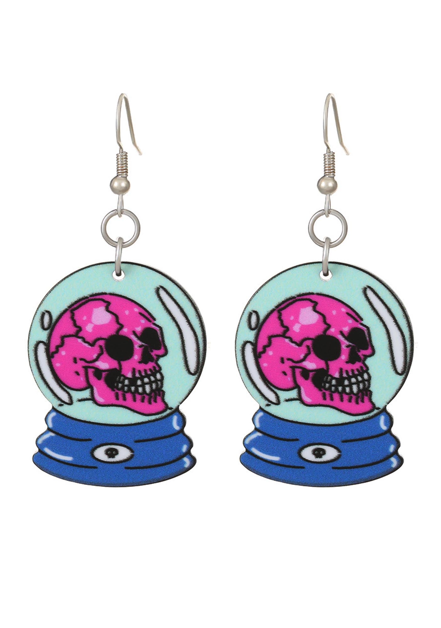 Halloween Space Skull Y2K Earrings Cherrykitten