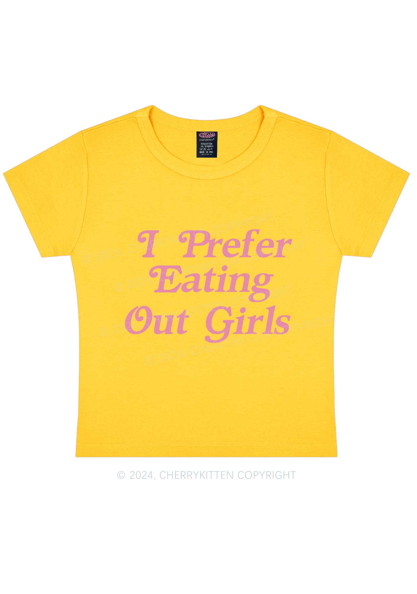 Eating Out Girls Y2K Baby Tee Cherrykitten