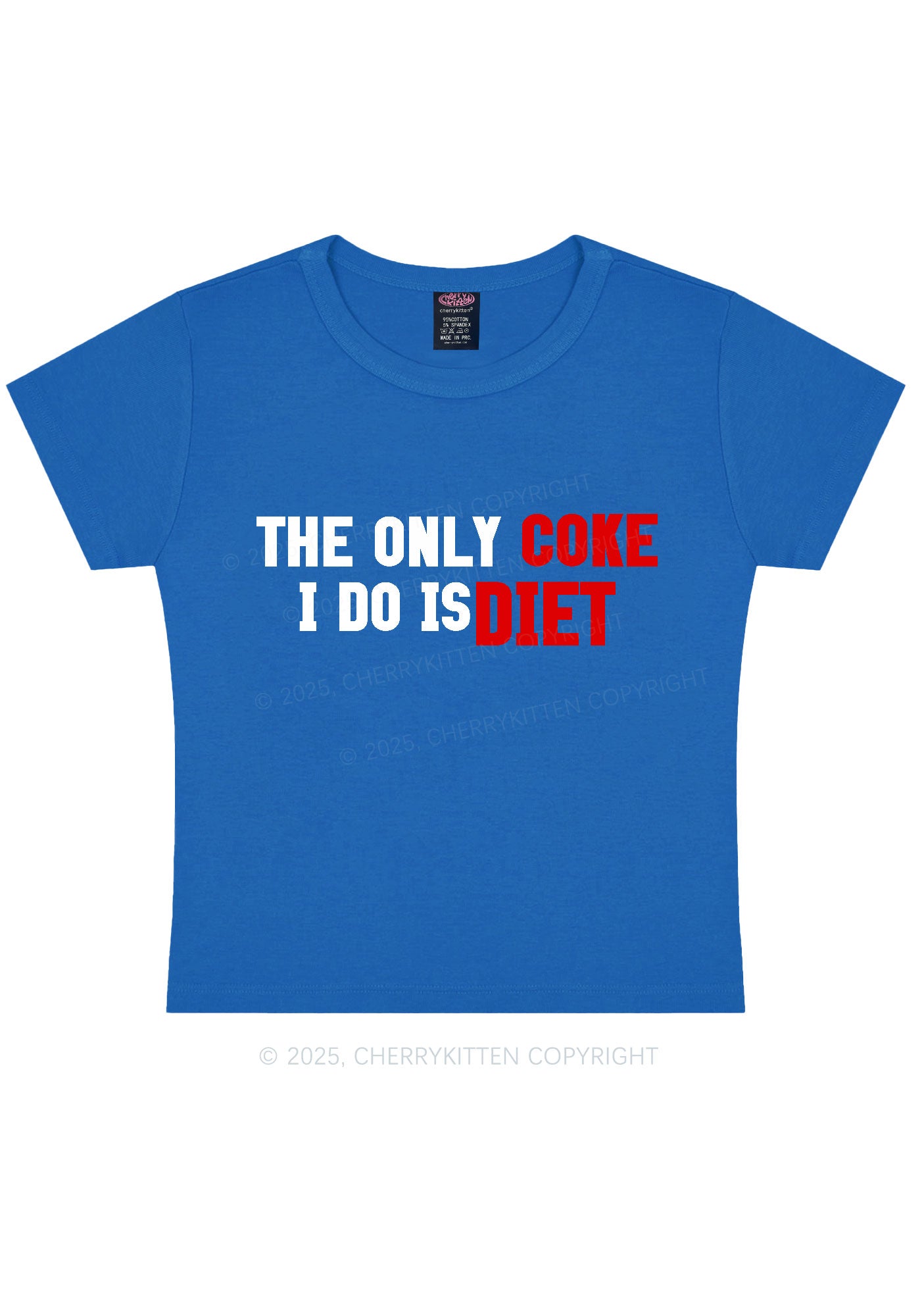 Coke Diet Y2K Baby Tee Cherrykitten