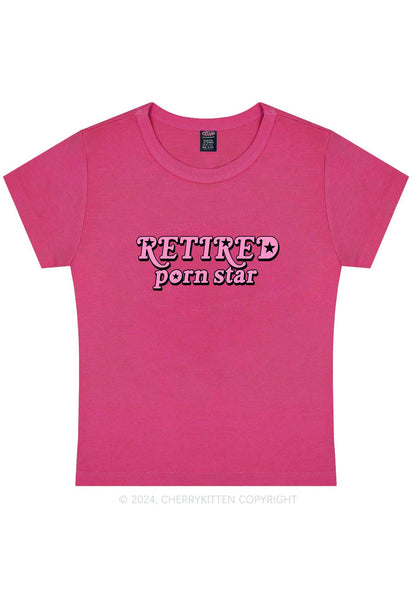 Retired Star Y2K Baby Tee Cherrykitten