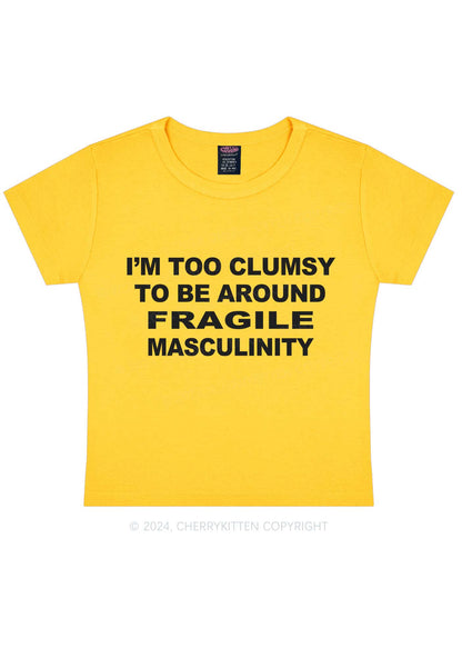 I'm Too Clumsy Y2K Baby Tee Cherrykitten