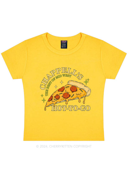 Hot To Go Pizza Y2K Baby Tee Cherrykitten