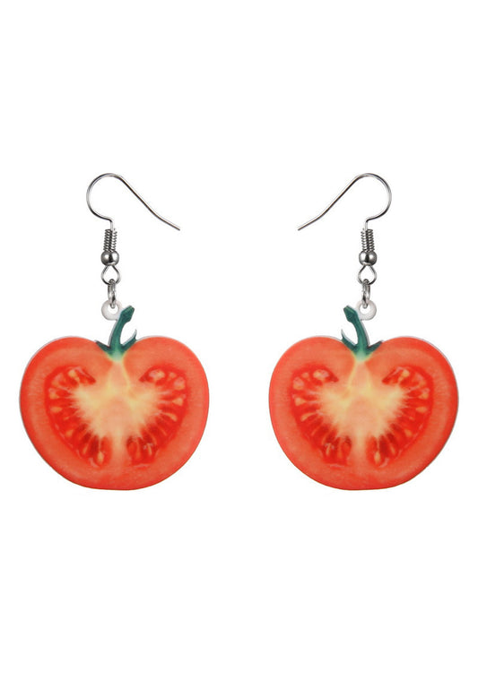 Acrylic Tomato Y2K Earrings Cherrykitten