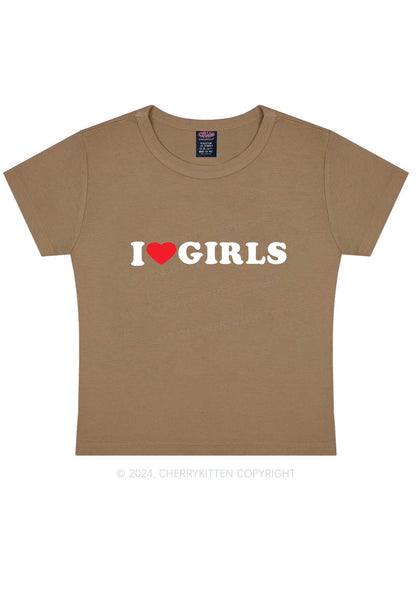 I Love Girls Y2K Baby Tee Cherrykitten