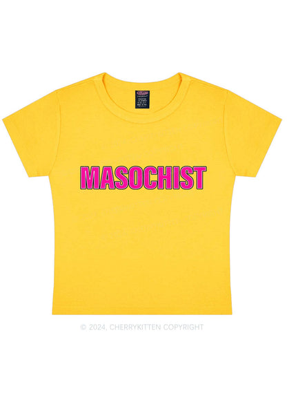 Masochist Y2K Baby Tee Cherrykitten