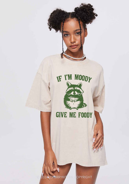 Im Moody Give Me Foody Y2K Washed Tee Cherrykitten