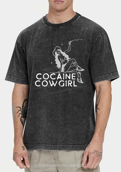 Cola Cowgirl Y2K Washed Tee Cherrykitten