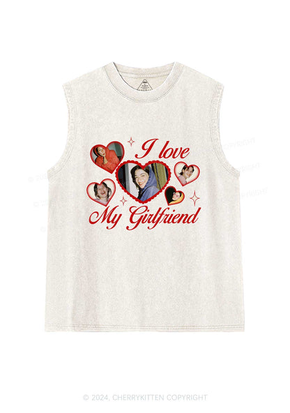 Custom Boyfriend Photos Y2K Valentine's Day Washed Tank Cherrykitten