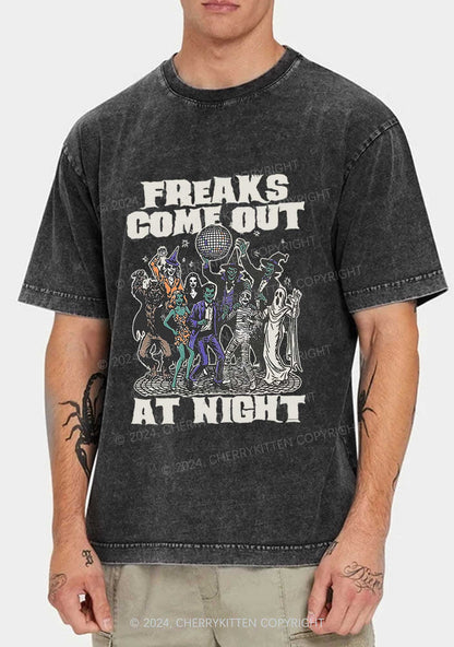 Halloween Freaks Come Out Y2K Washed Tee Cherrykitten