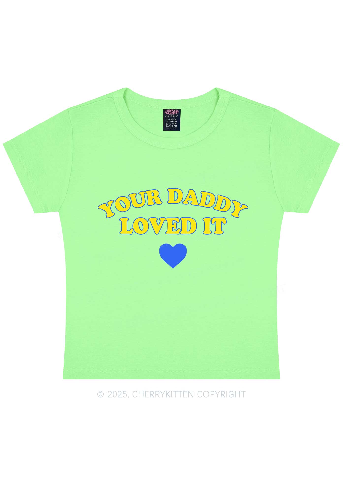 Your Daddy Loved It Y2K Baby Tee Cherrykitten