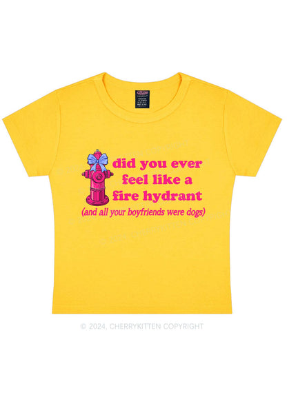 Fire Hydrant Y2K Baby Tee Cherrykitten