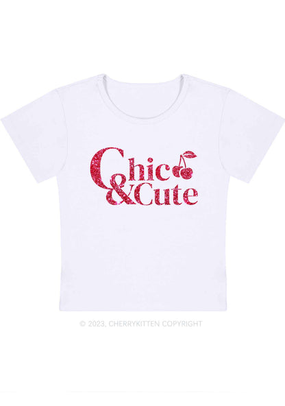 Curvy Chic And Cute Cherry Y2K Baby Tee Cherrykitten