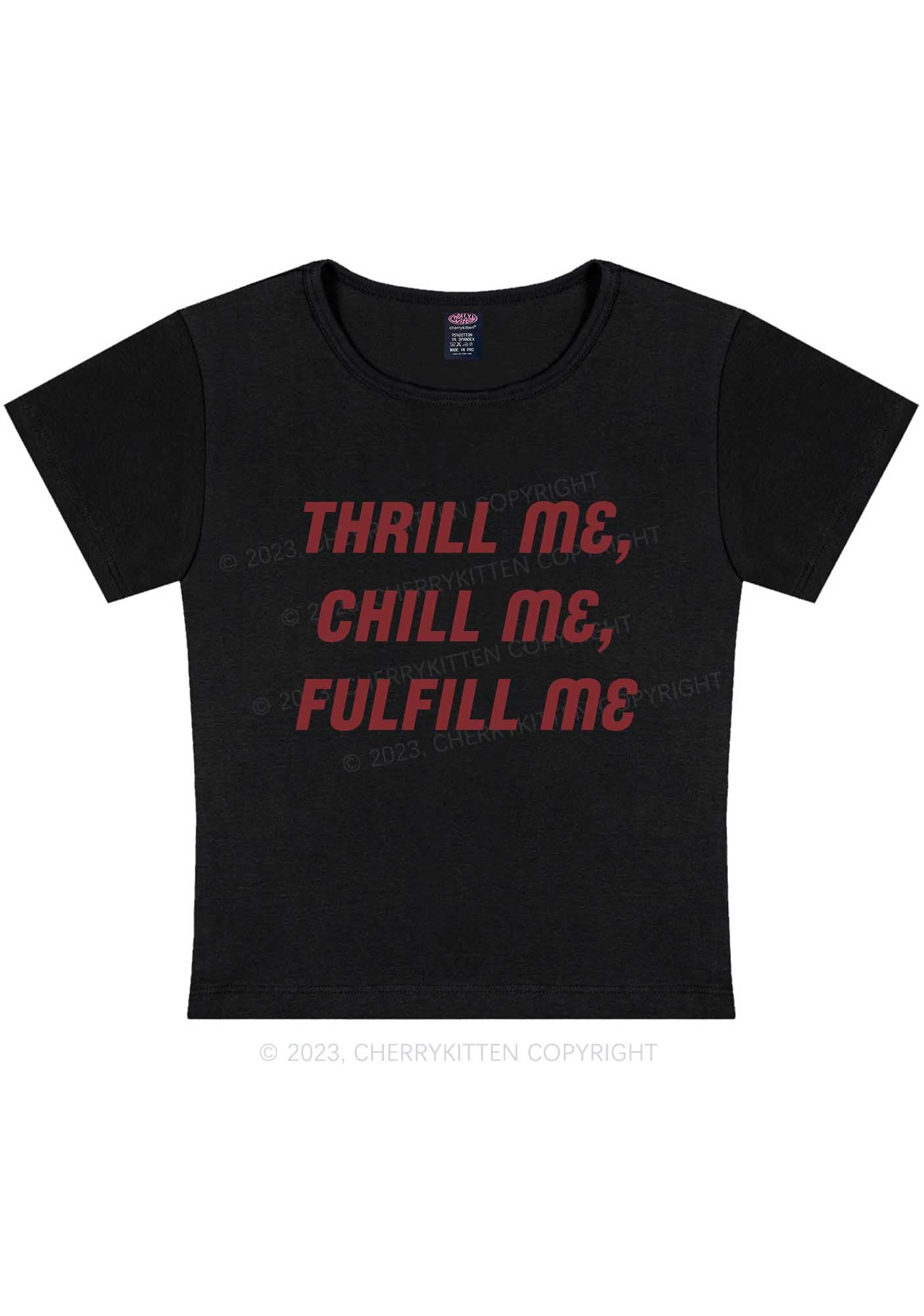 Curvy Thrill Me Y2K Baby Tee Cherrykitten