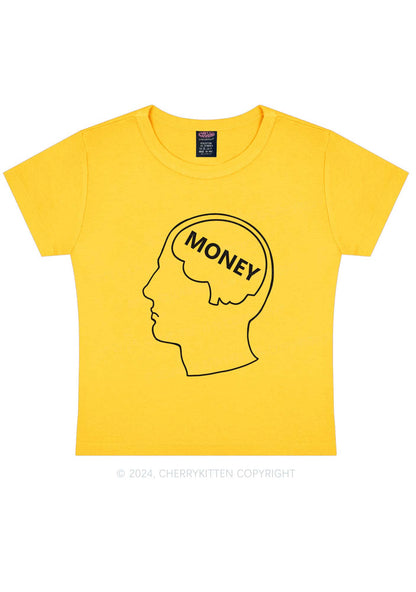 Money Mind Y2K Baby Tee Cherrykitten