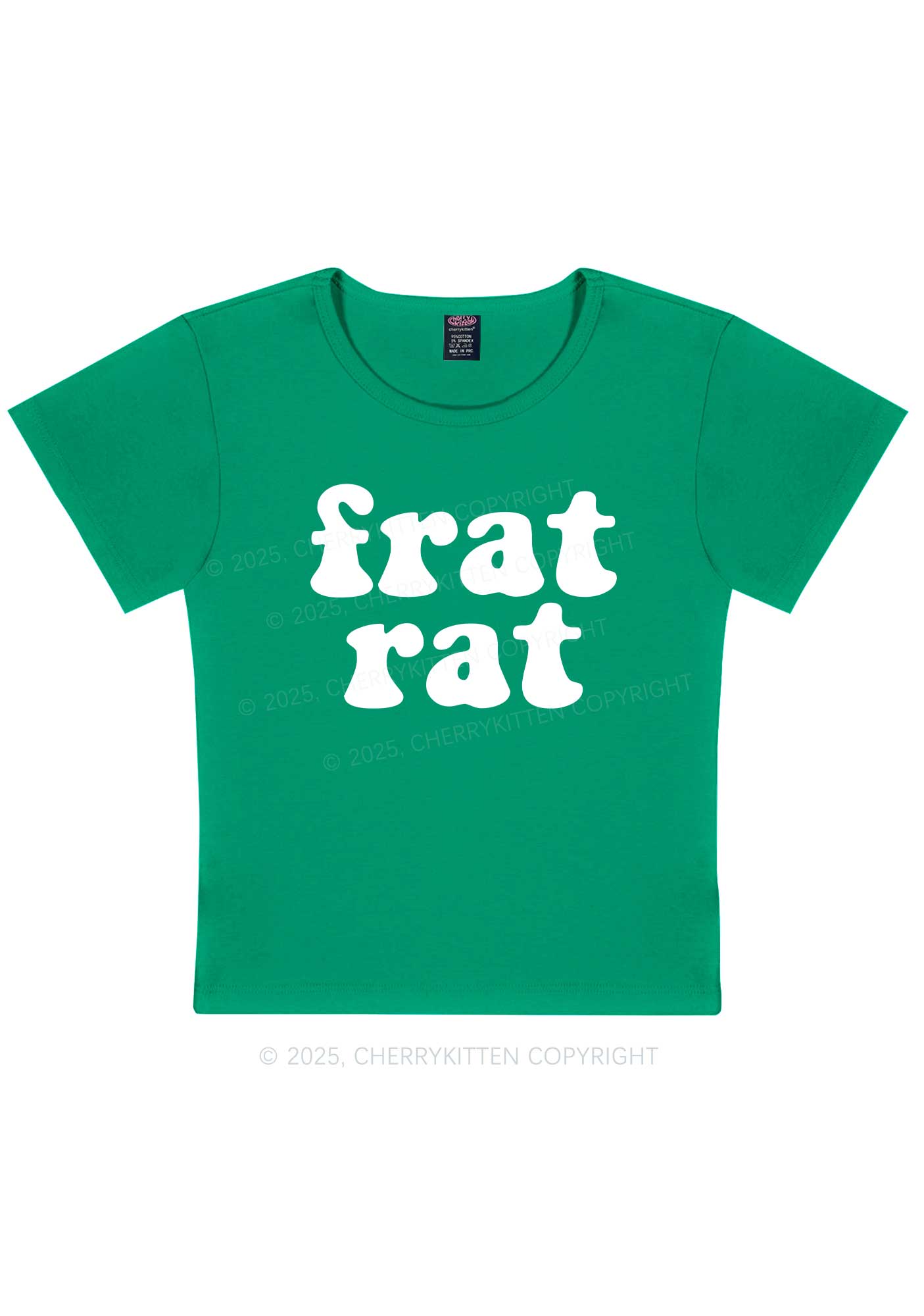 Frat Rat Y2K Baby Tee Cherrykitten