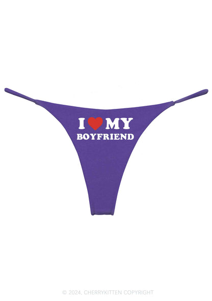 I Love My Boyfriend Y2K Bikini String Thong Cherrykitten