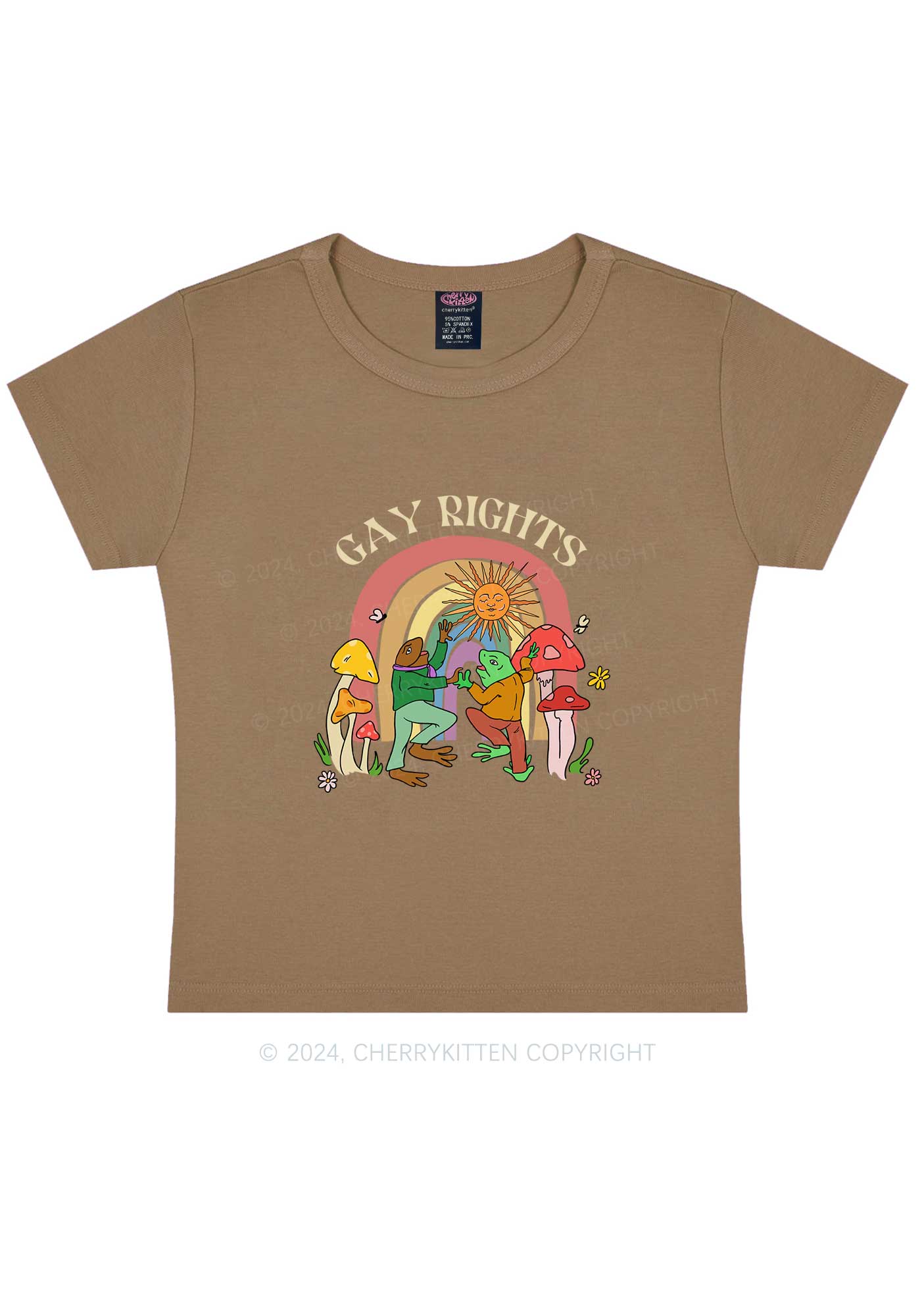 Gay Rights Y2K Baby Tee Cherrykitten