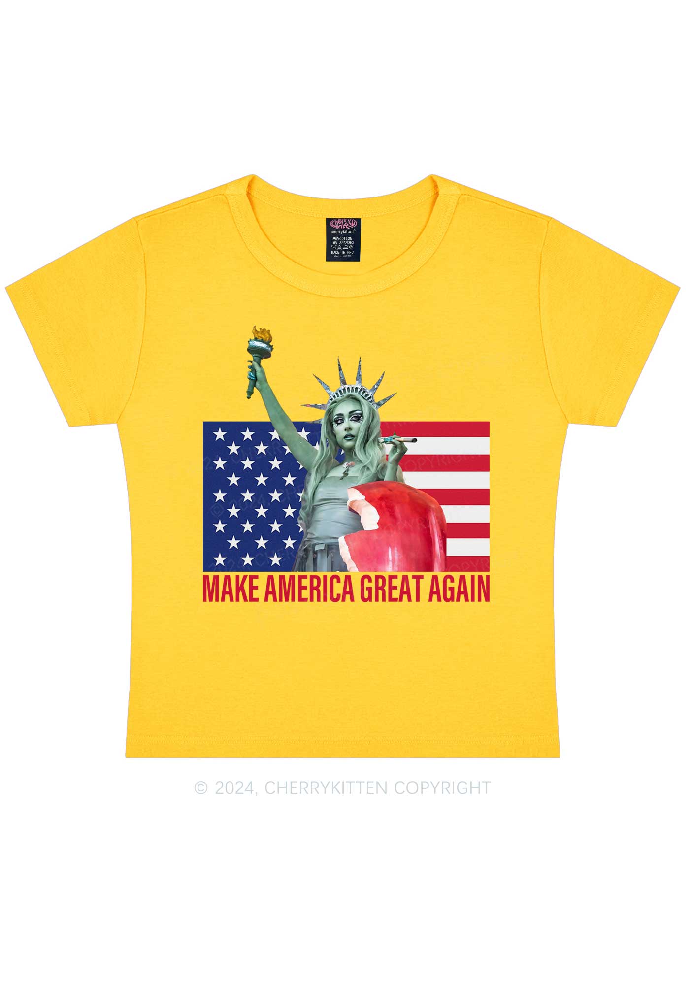 CR Make America Great Y2K Baby Tee Cherrykitten