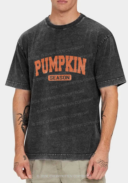 Halloween Pumpkin Season Y2K Washed Tee Cherrykitten