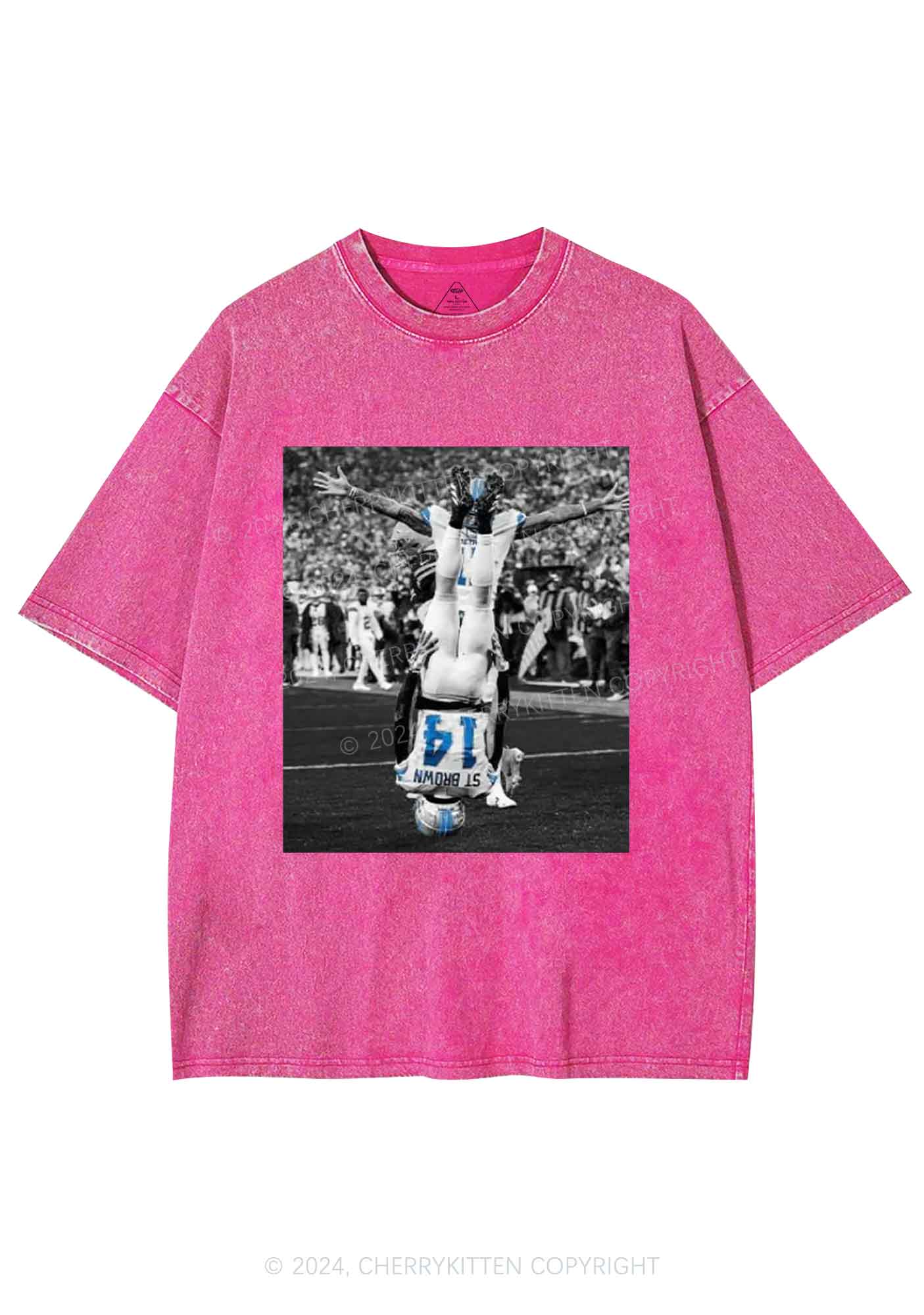 Headstand Celebration Y2K Super Bowl Washed Tee Cherrykitten