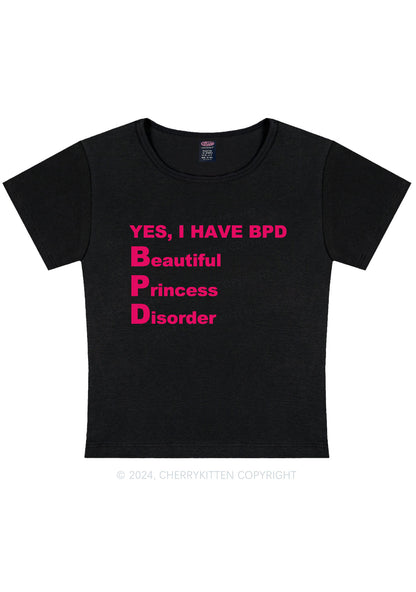 I Have BPD Y2K Baby Tee Cherrykitten