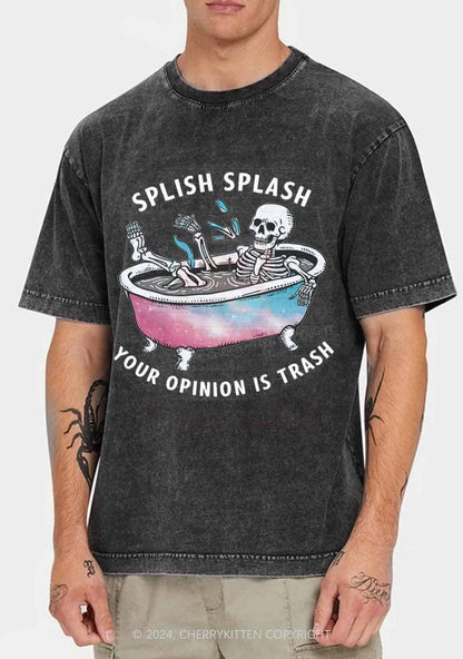 Halloween Splish Splash Y2K Washed Tee Cherrykitten